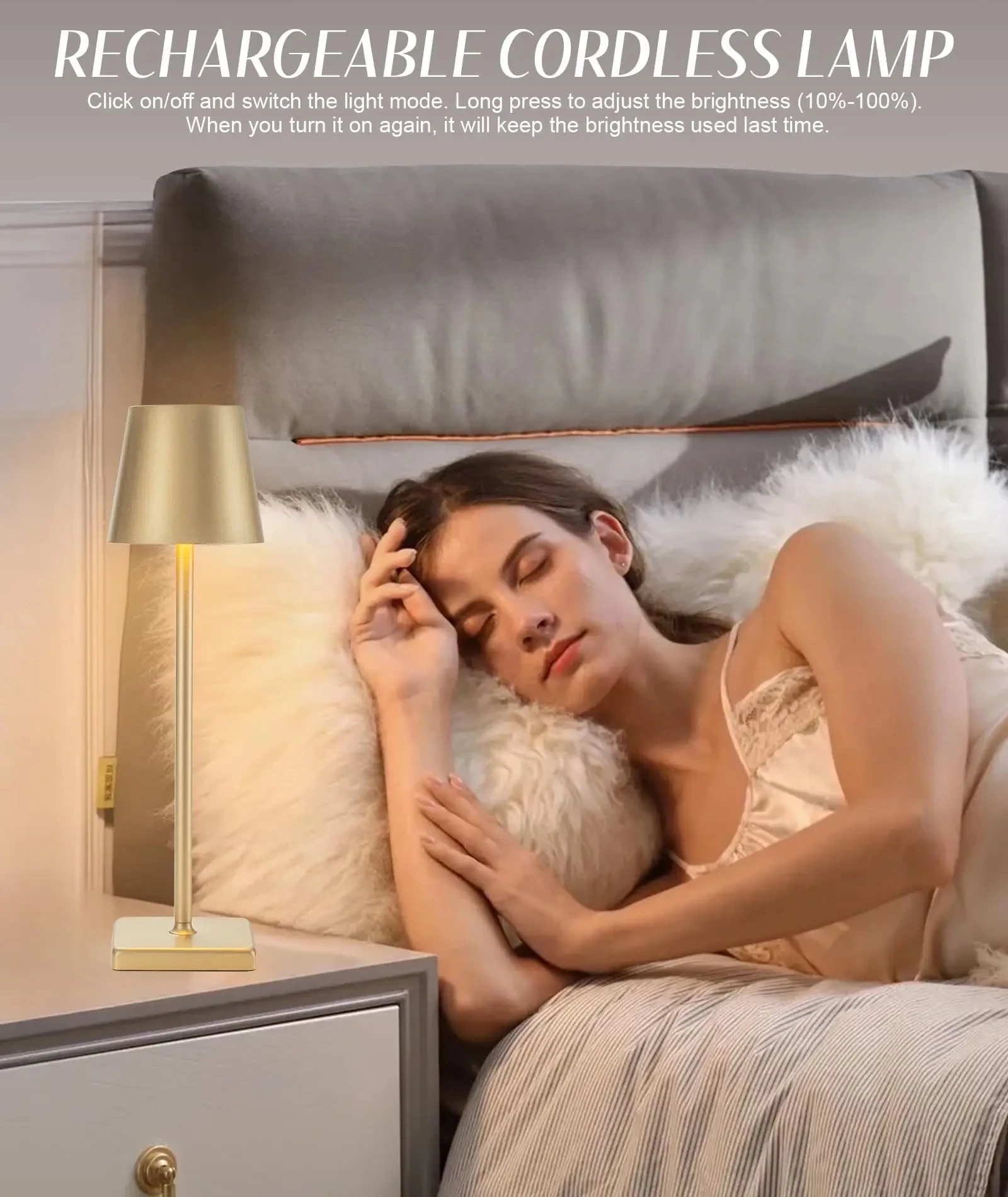 Lampe de Table 2 en 1, sans fil, pour bouteille de vin, charge, contrôle tactile, lumière d'ambiance, gradation, lampe de Table LED, Bar, hôtel, café, veilleuse