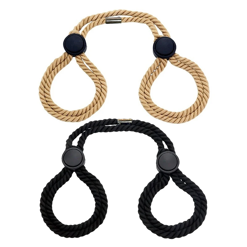 BDSM Sex Handcuff Hand Restraint Erotic Shackle Binds Sex Rope Slave Bondage Sexope Ankle Cuffs Backhandcuff Easy To Use Sex Toy