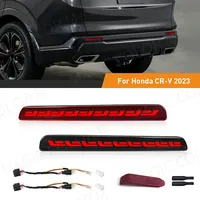 LED Rear Bumper Light Car Accessories For Honda CRV 2023 2024 Warning Brake Reflector Dynamic Rear Stop Fog Lamp Red Auto12V