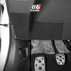 for Toyota GR86 BRZ 2023 2022 Driver's Seat Suede Protection Cover Film Car Anti Dirt Collision Avoidance Interior Sticker Black