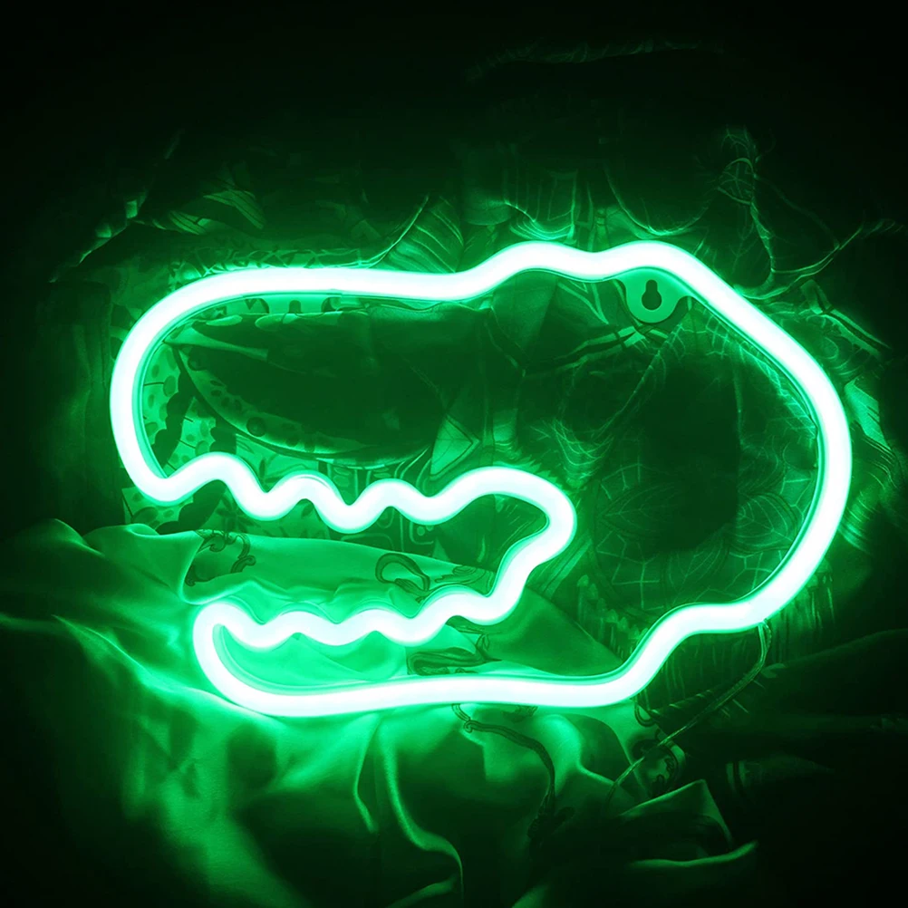 

Led Dinosaur Night Light Usb Operated Creative Decorative Lamp Luminous Neon Atmosphere Light Indoor Decor For
