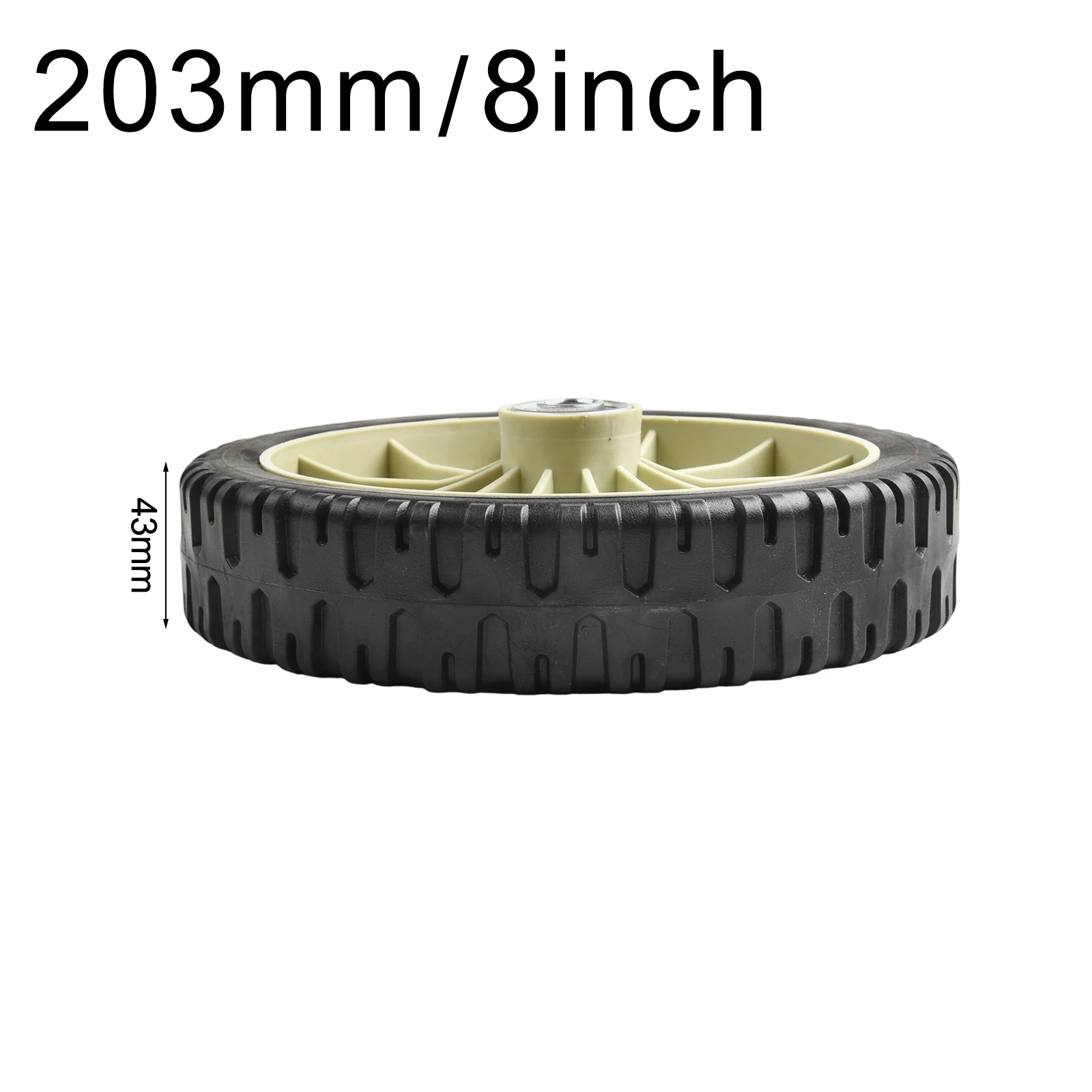 2Pcs Lawn Mower Front Wheel 203Mm 8 Inch Push For Hrj216 Rubber Garden Power Tools Replacement