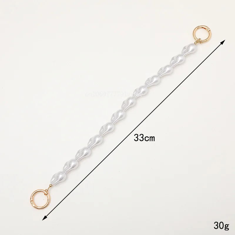 Pearls Strap for Handbag Handles Irregular Beaded Bag Chain for shoulder Bag straps DIY Replacement Handles For Bag Accessories