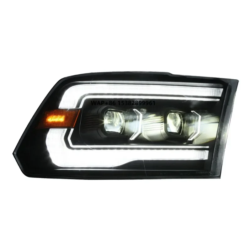 Headlights for Dodge RAM 1500 2009-2018 LED Car Front Lamps Assembly Upgrade Dynamic DRL Projector Lens Tool Accessories