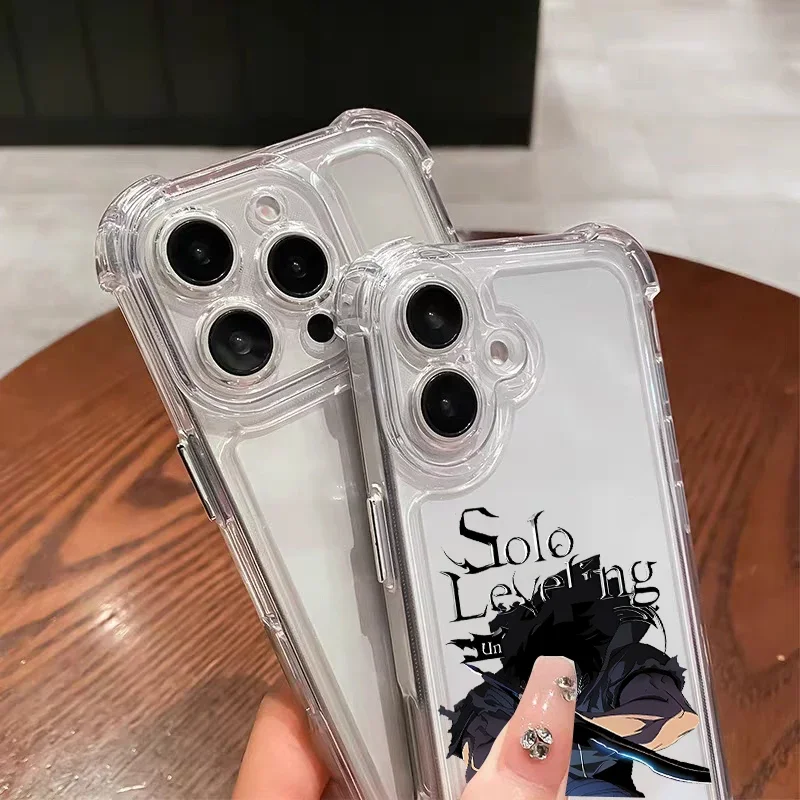 Anime Solo Nivellierung Stoßfest Weiche Fall Für OPPO A38 A18 A17 A5 A9 2020 A52 A53 A54 A60 A36 A96 A16 A15 A77S A57 A78 5G Abdeckung