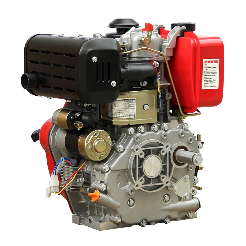 6KW HR186FASE Electric Recoil Start Oil Bath Air Filter For Diesel Engine Machinery