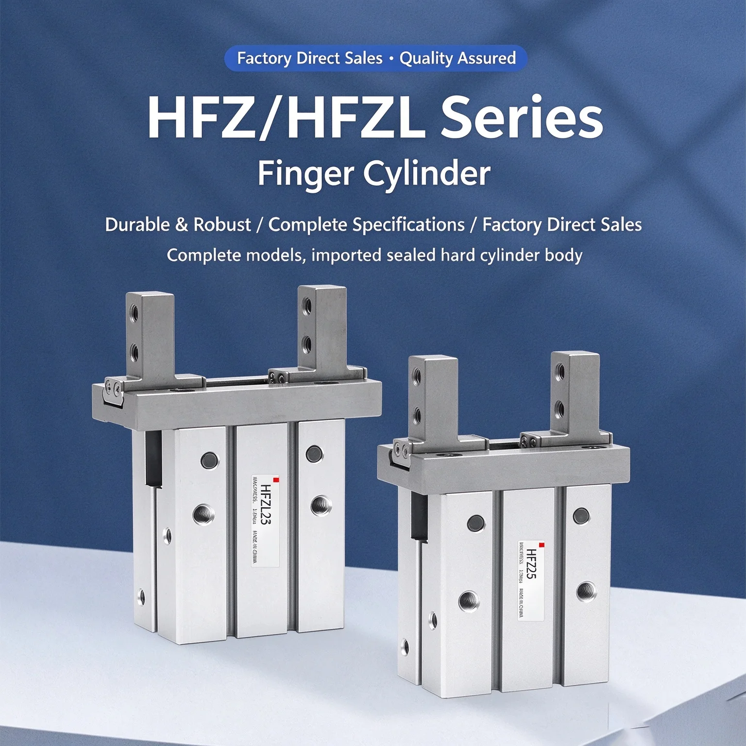 HFZ Pneumatic Finger Cylinder Mechanical Gripper Mini Parallel Clamp Fixture with Magnet Durable 6/10/16/20/25/32/40 Sizes