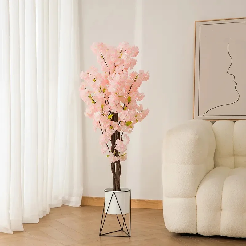 

Hot Sale Artificial Tree for Indoor Decoration Artificial Peach Blossom Tree Artificial Cherry Blossoms Tree