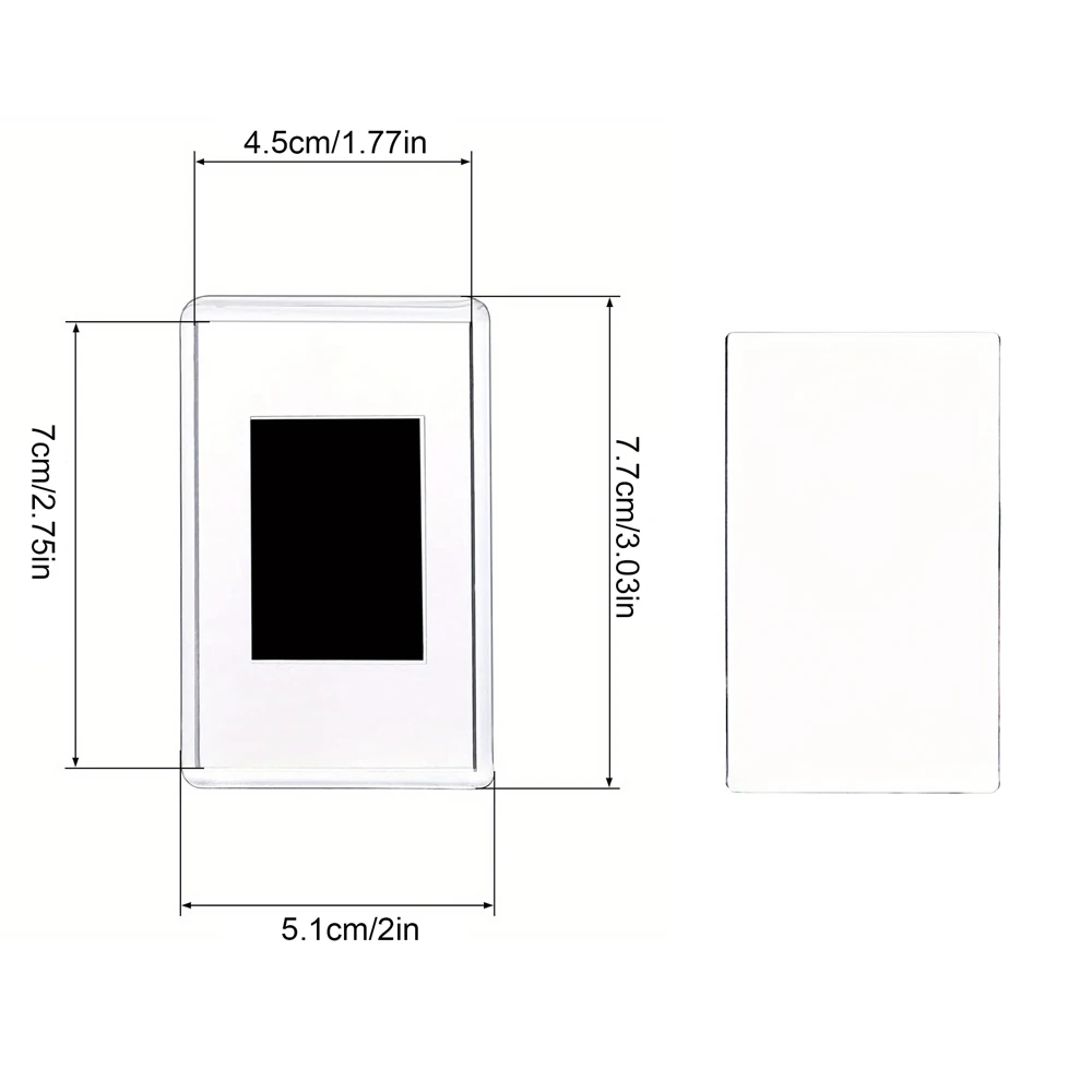 Transparent Magnetic Photo Card Holders Acrylic Fridge Magnetic Frames Waterproof Photo Card Display Holder Home Office Supplies