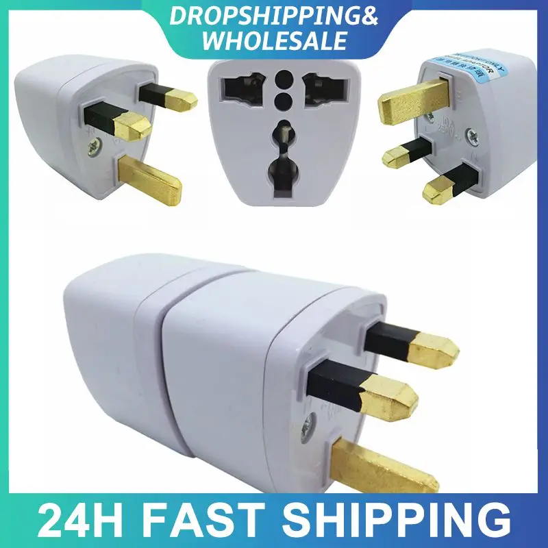 Universal 10A 250V Copper EU Korea Germany France Russia To HK UK Power Adapter Fused Plug Singapore Malaysia Converter Type G