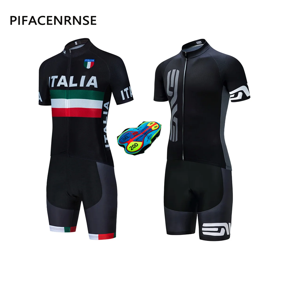 

Black New 2027 ITALIA Cycling Jersey Road Bike Maillot Jersey Shorts Set Mtb Ropa Ciclismo Bicycl TShirt Culottes Clothing