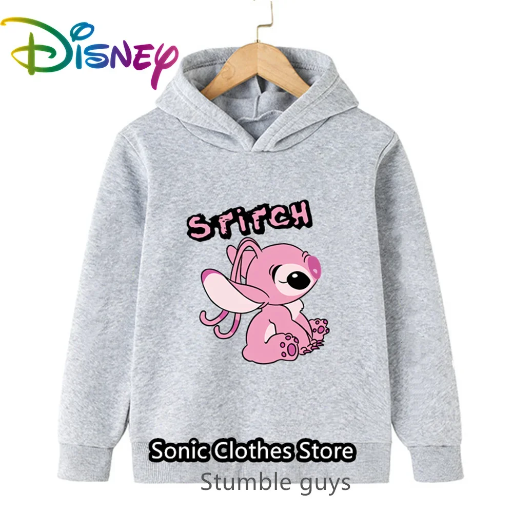 ستيتش ديزني للأطفال هوديي الخريف الفتيات أزياء فضفاضة عارضة أكتيفيوير 3-14Y