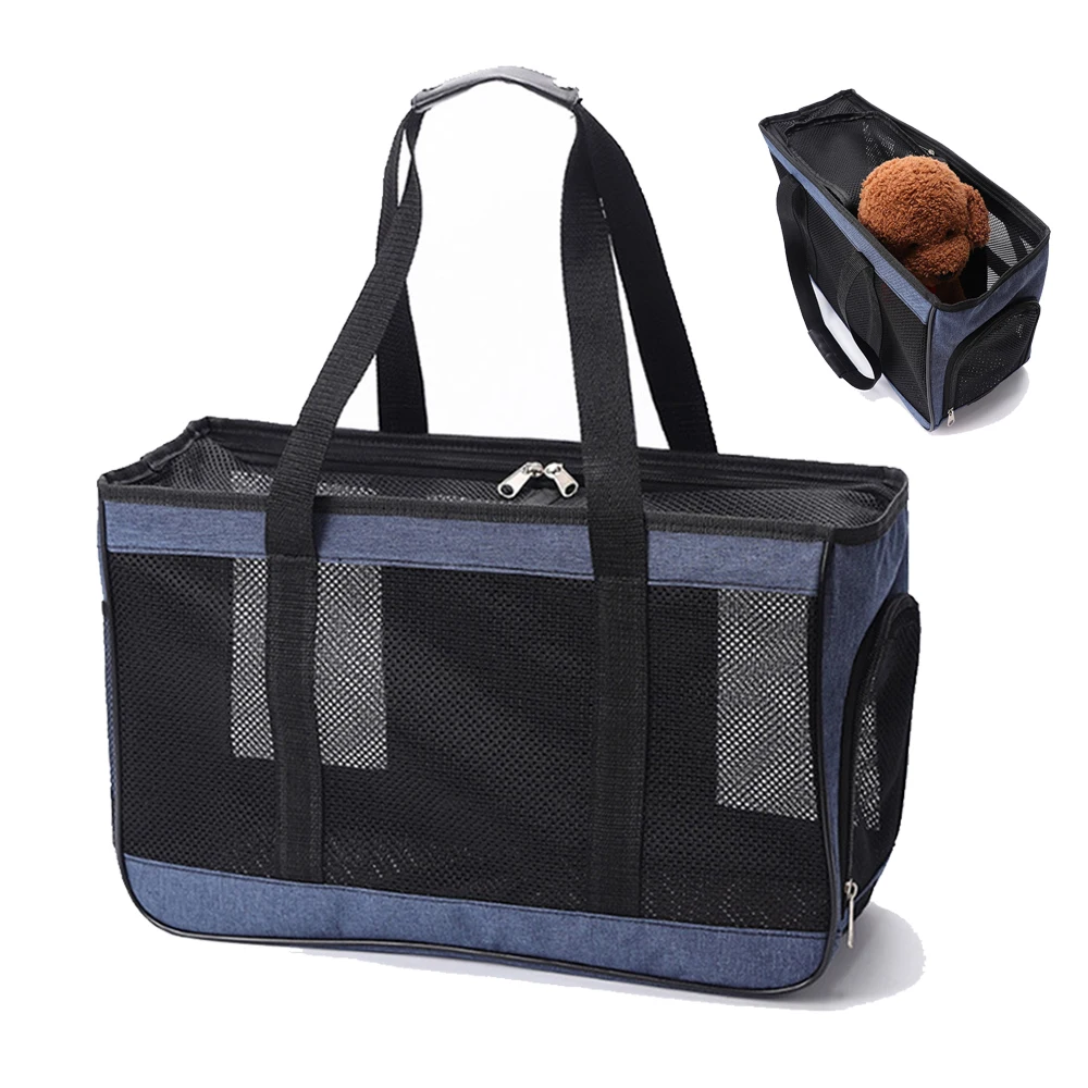 Portable Pet Carriers Bag Cat Dog Breathable Foldable Bag Soft-sided Carrying Handbag for Outdoor Travel Pet Supplies