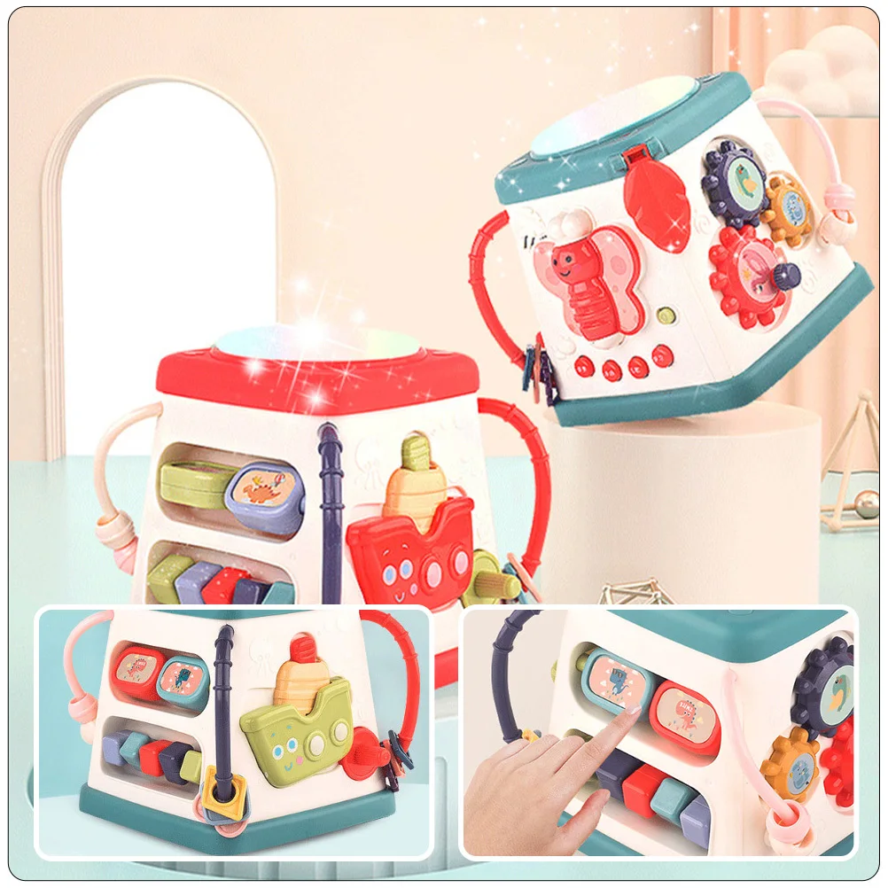 Hand Drum Multifunctional Six-Sided Electronic Drum For Kids Toddler Baby Musical Learning Instrument Educational