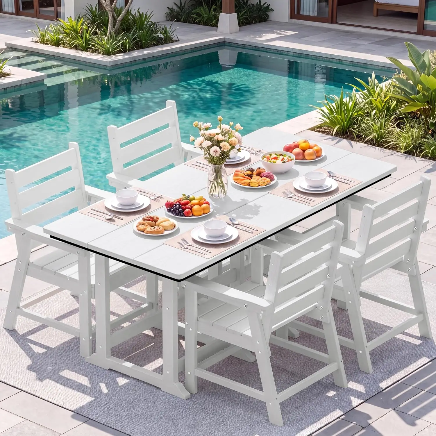 HDPE Dining Set: 69.1