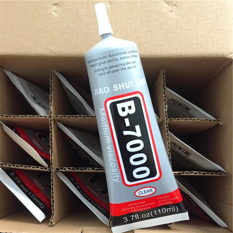 3.7FL.OZ 110ML Transparent Mobile Screen Glue b7000 Multipurpose Jewelry Wood Plastic Shoe Craft Clothing Fabric Paper Adhesive