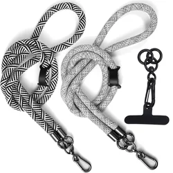 Dickes verstellbares Telefon Lanyard abnehmbare Hals schnur Universal Cross body Strap für Handy hülle Lan yards Charm Anhänger