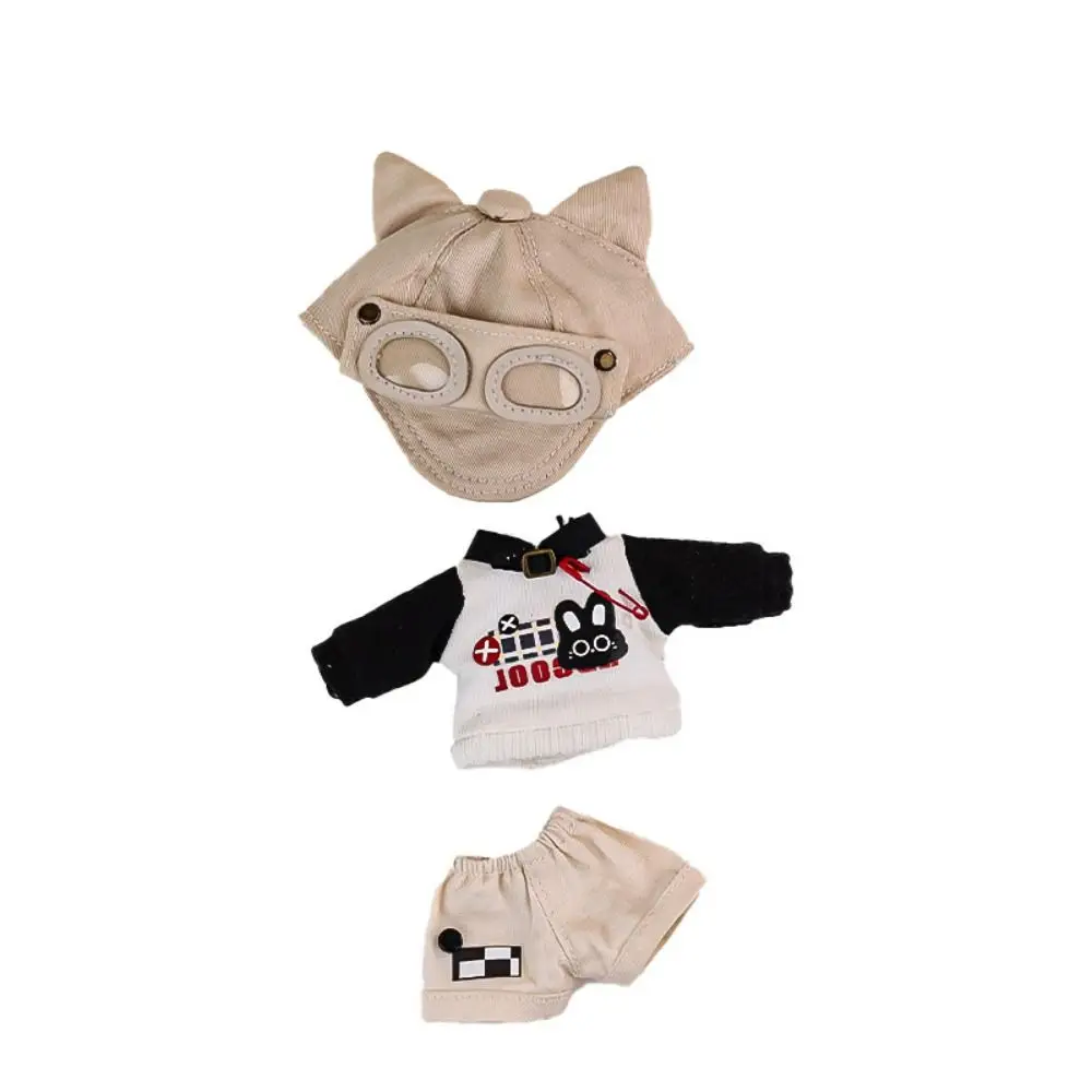 Sombrero Ob11 muñeca gato Sudadera con capucha conjunto Vintage Mini Ob11 sudaderas con capucha pantalones ropa vestir lindo Ob11 Bjd muñeca ropa Bjd decoración