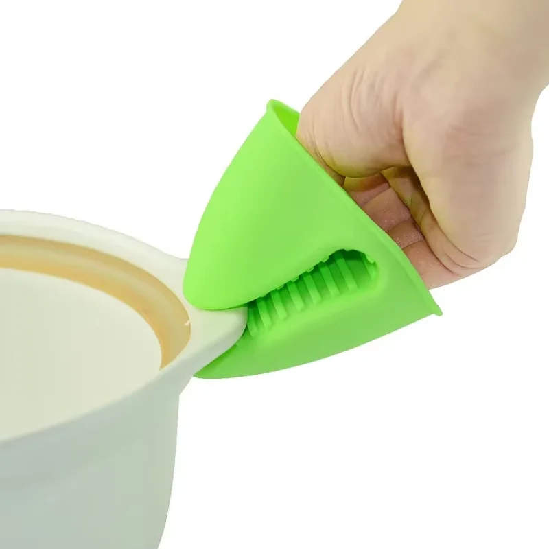 1PC Thick Silicone Oven Gloves Heat Resistant Anti-Scald Gloves for Cooking Pinch Grips Pot Holder Silicone Kitchen Accessories