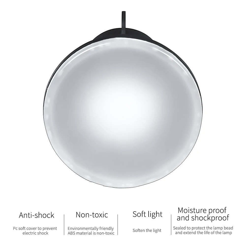 2pc LED Lamp Desktop Photography Studio Light Bulb Portrait Soft Box Fill Light With 2pc 37CM Light Stand Tripod Photo YouTube