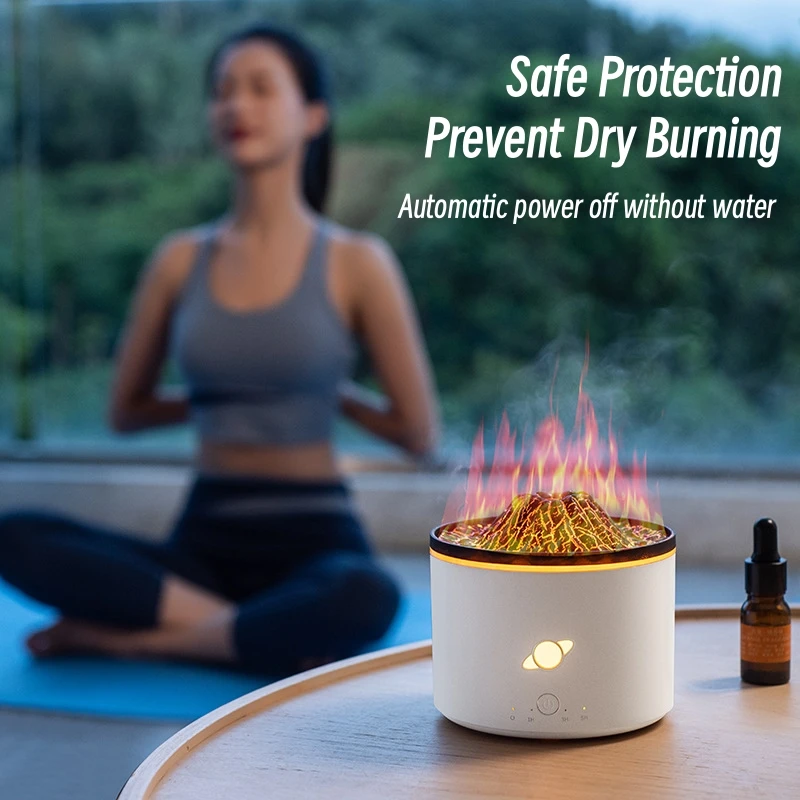 230 мл USB Диффузор ароматического масла пламя ароматический воздух увлажнитель бытовой электроультразвуковой увлажнитель диффузор