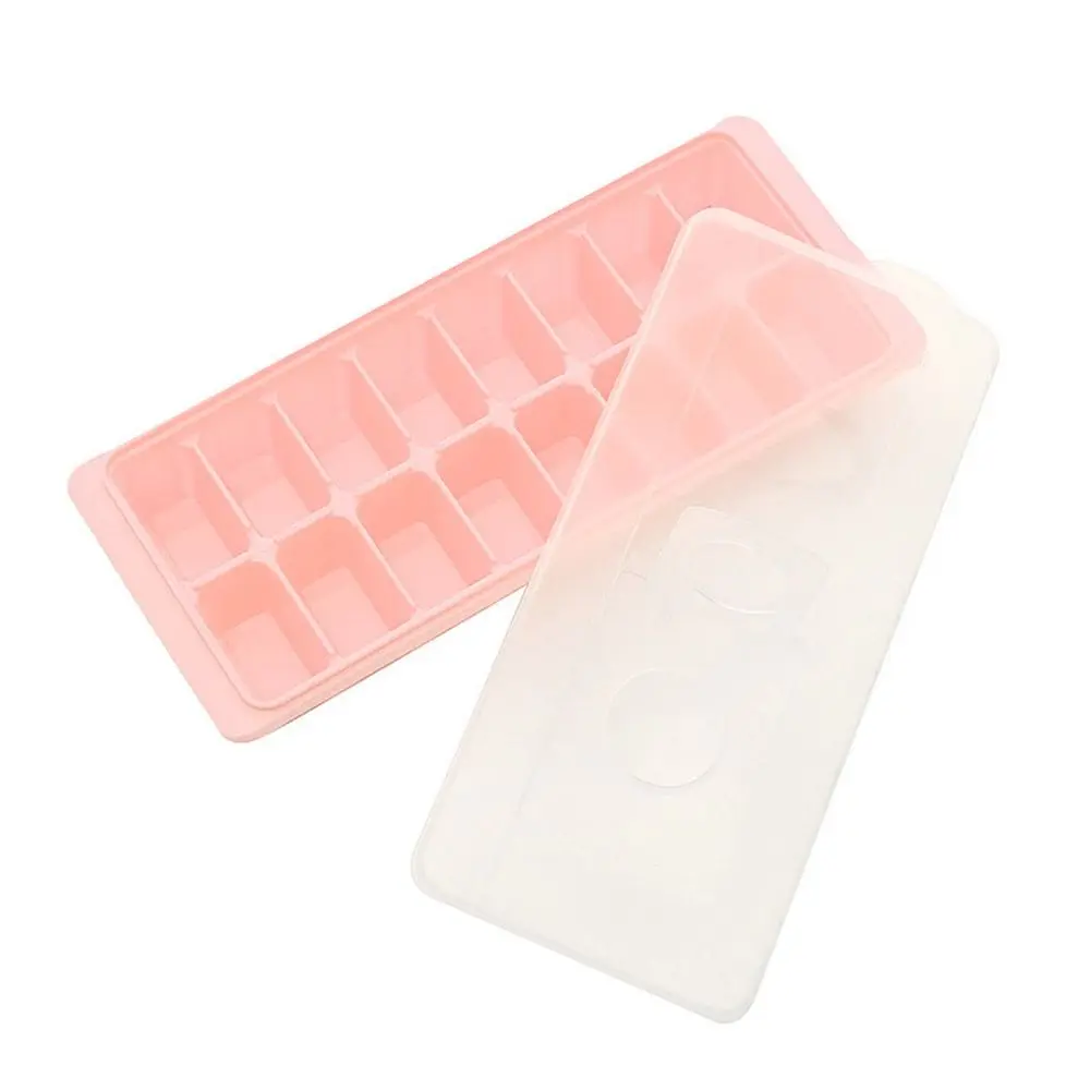 With Cover Ice Cube Tray Kitchen Reusable Ice Cube Box Ice Lattice Ice Making Mould Ice Storage Box