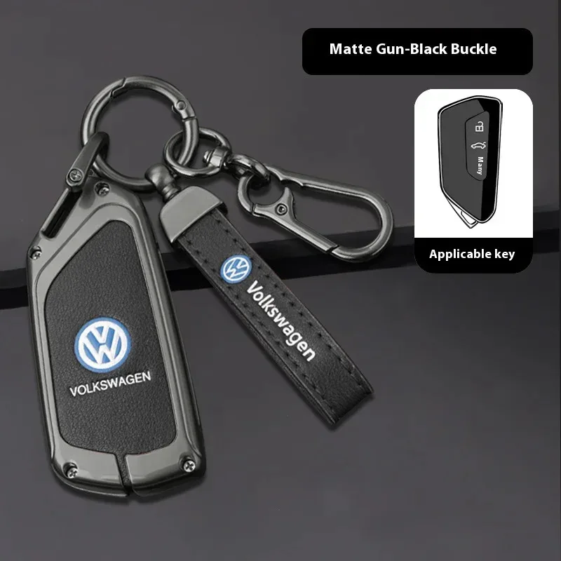ل Volkswagen VW GTD Magotan Golf 8 MK8 ID.3 ID.4 ID.6 ملحقات السيارة بولي TPU سبائك الزنك حافظة مفاتيح حقيبة مفتاح السيارة سلسلة مفاتيح معدنية قذيفة #6
