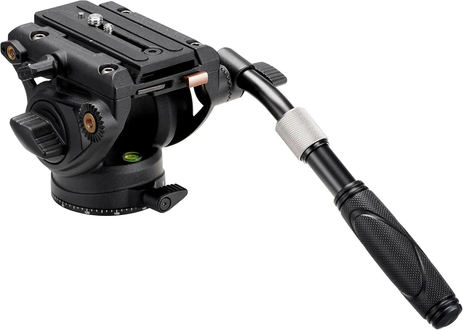 

Heavy Duty Metal Camera Tripod Head with Adjustable Pan Handle, Supports DSLR Cameras, Video Cameras, Telescope up to 17.6 lbs