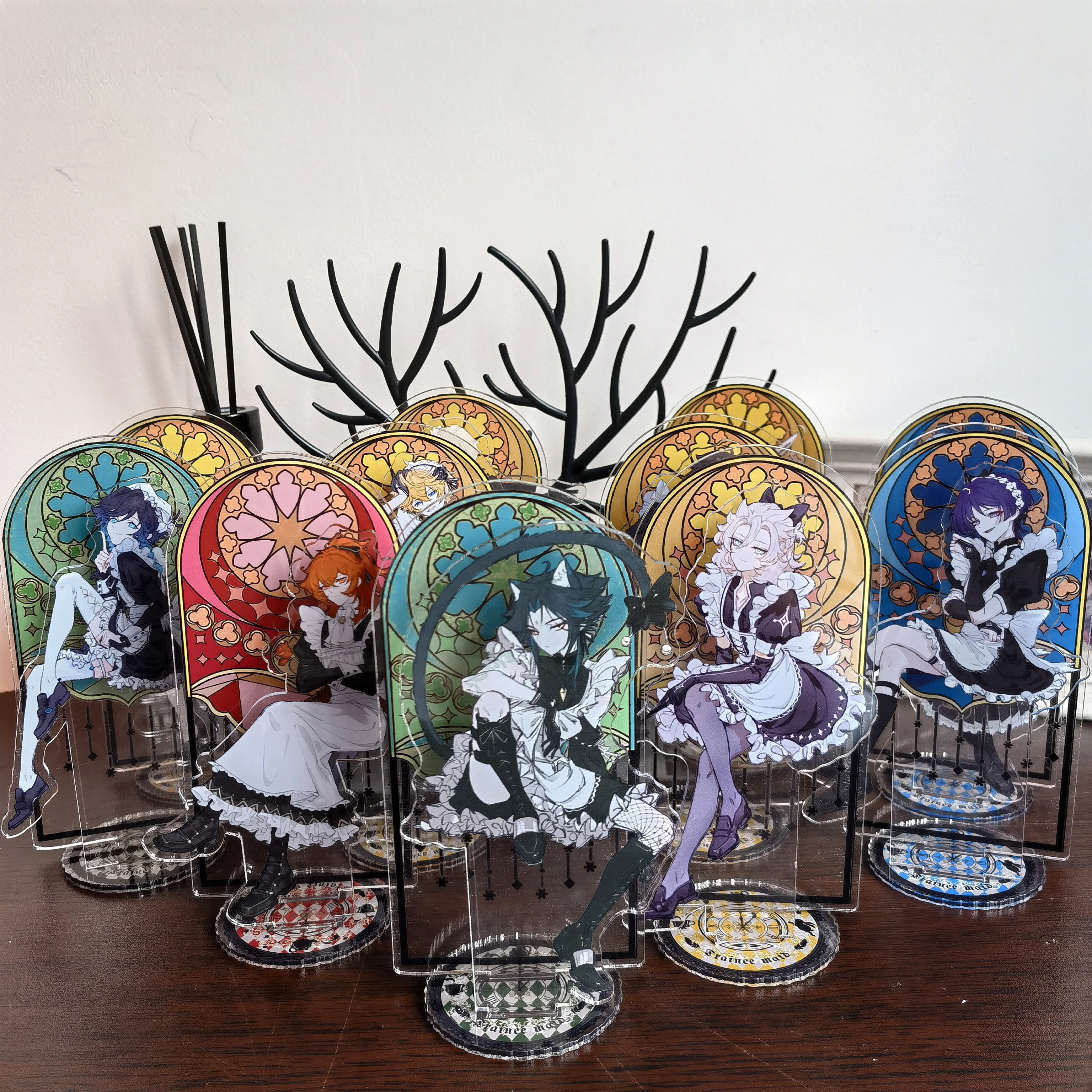 Figurka do gry XIAO Cyno ZHONGLI Tartaglia Kaedehara Kazuha stojak akrylowa figurka Scaramouche Venti Xiao Model dekoracja talerza