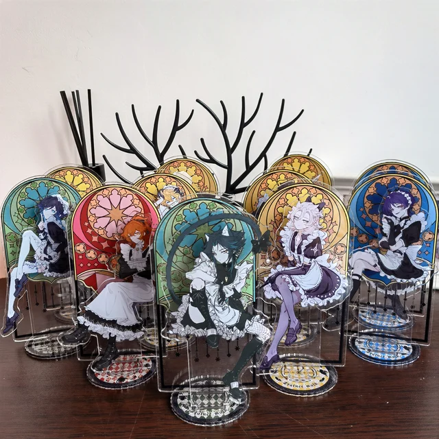 Figurka do gry XIAO Cyno ZHONGLI Tartaglia Kaedehara Kazuha stojak akrylowa figurka Scaramouche Venti Xiao Model dekoracja talerza