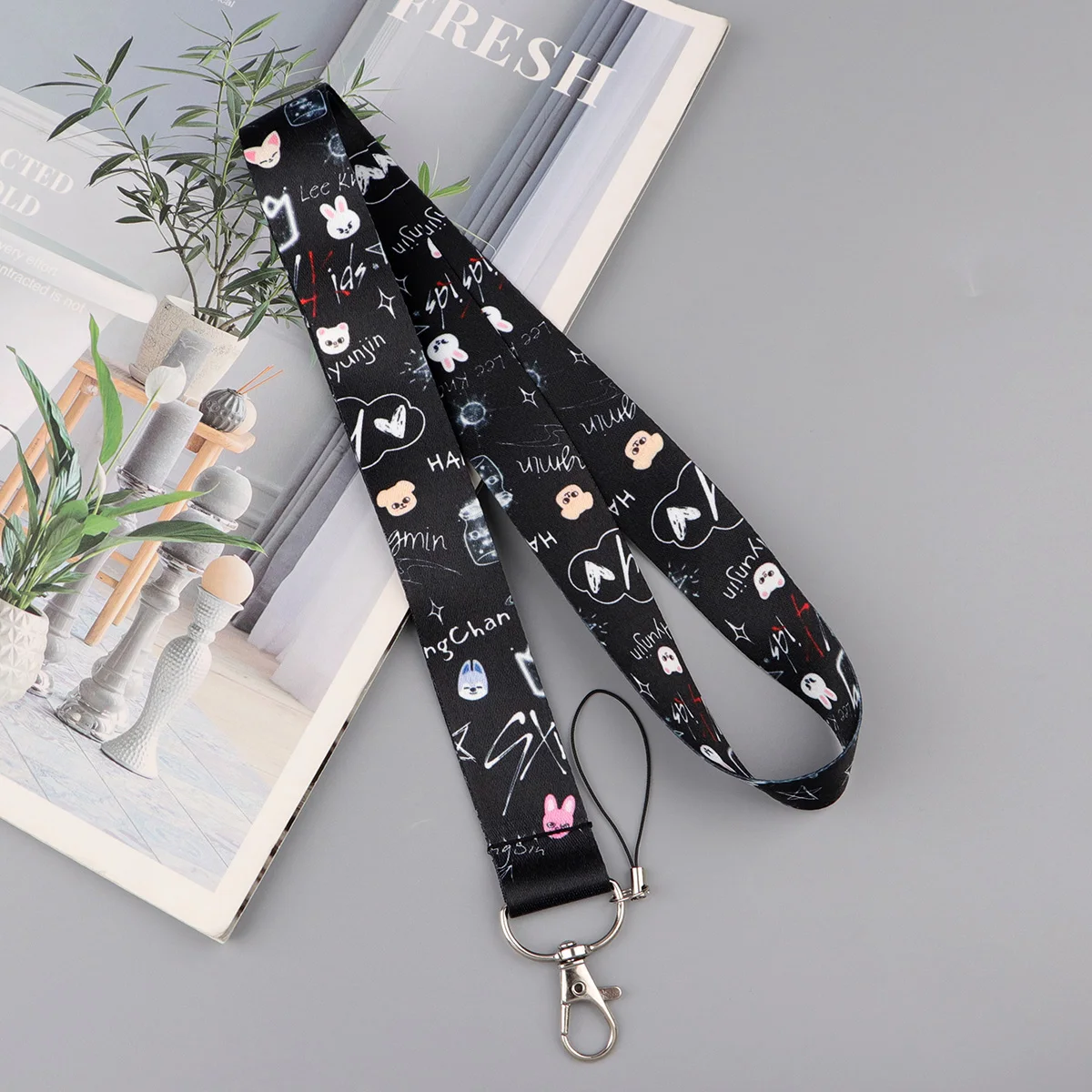 Cute Cartoon Animals Lanyard Neck Strap Keychain ID Card Cover Badge Holder Mobile Phone Hang Rope Keyring Accessories Gifts