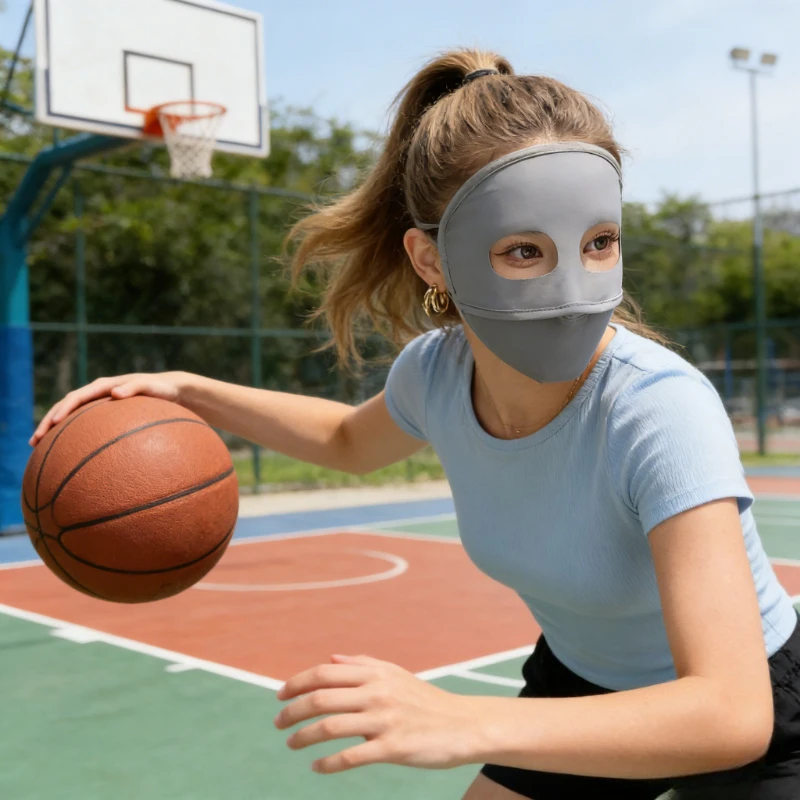 New Panda Full Face Facial Mask UV Resistant Breathable Summer Commuting Sunscreen Mask Outdoor Sunscreen