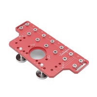 2 in 1 Door Handle Shelf Pin Drilling Guide Jig Woodworking Hinge Drilling Locator Hinged Cabinet Door Hole Puncher Jig