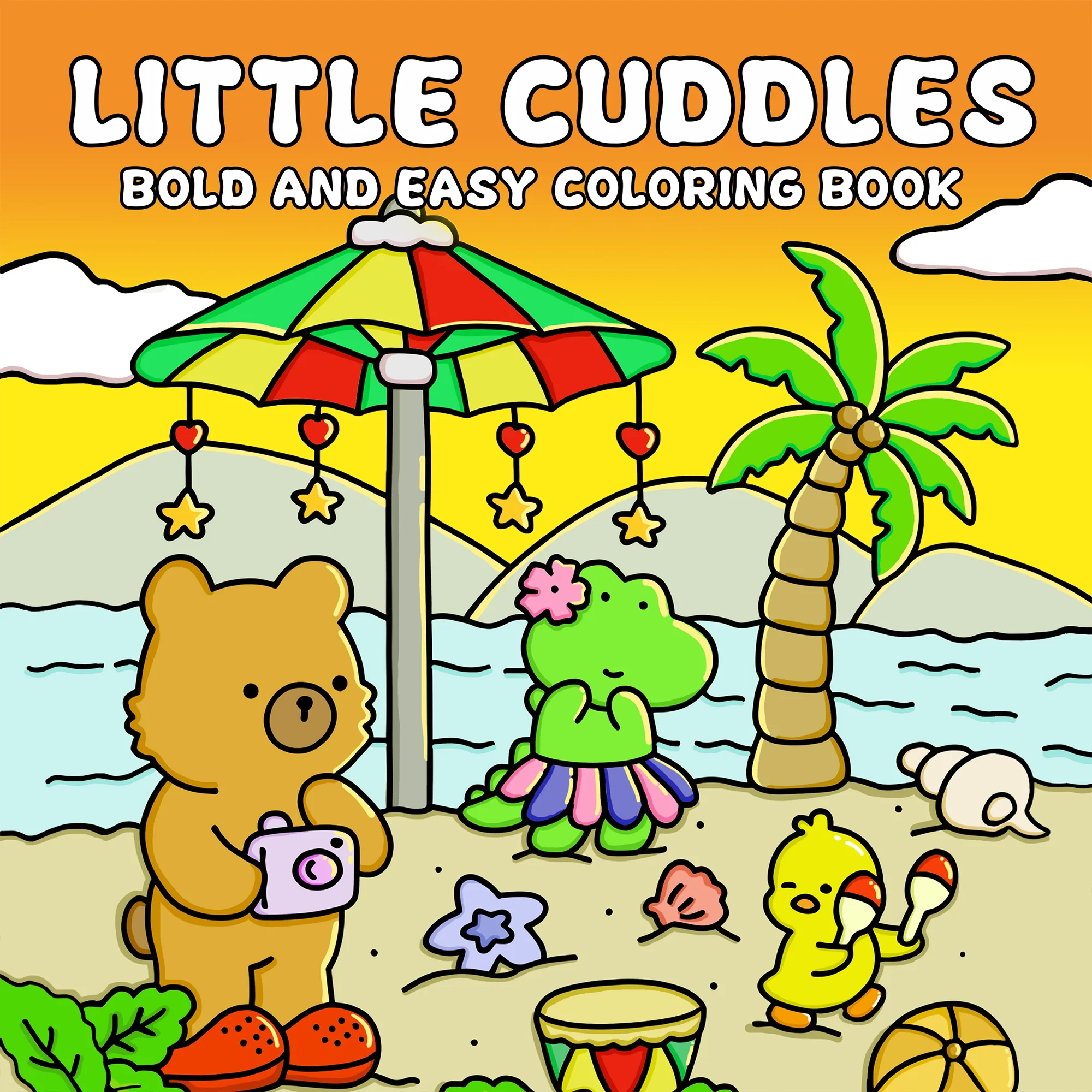 a Coloring Book Of Comfortable Life, a Picture Book Of Beautiful Images Of The Embrace Of The Sunset, And a Creative Painting