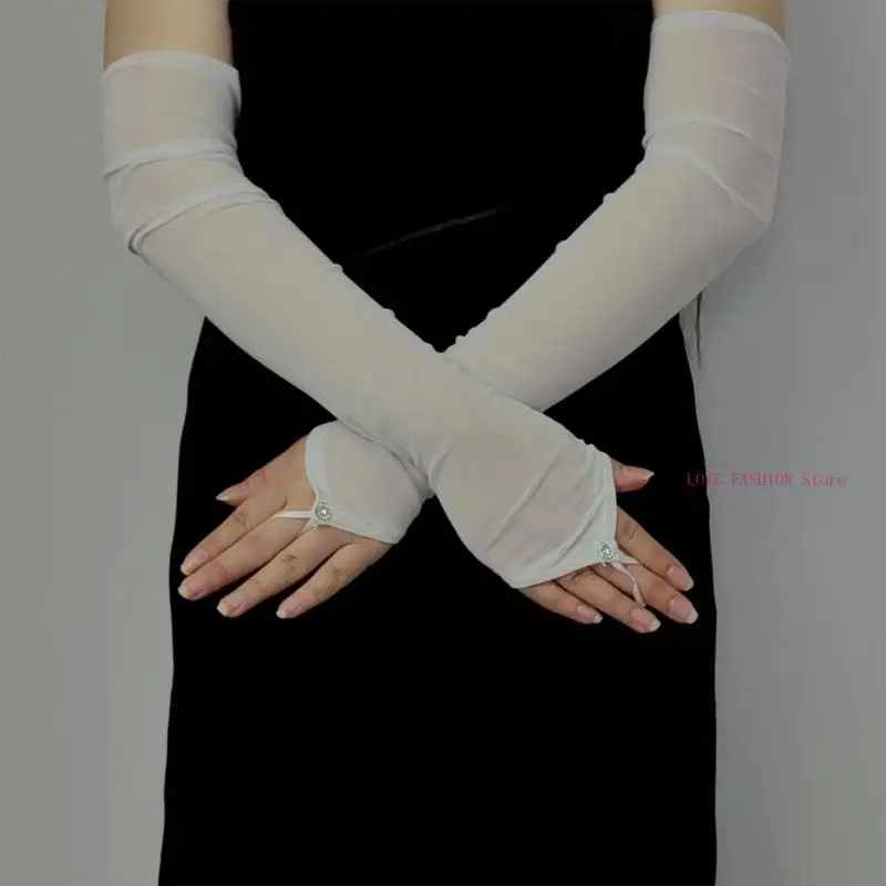 

Sleeves Gloves Party Supply for Operas Stage Shows Nightclub Halloween Y166