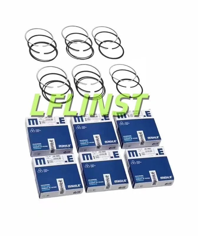 6 x piston rings 80 mm FOR BMW M20B20 M20B23 E12 E21 E28 E30 E34 320i 323i 520 11251267575 11251267743 11251714846