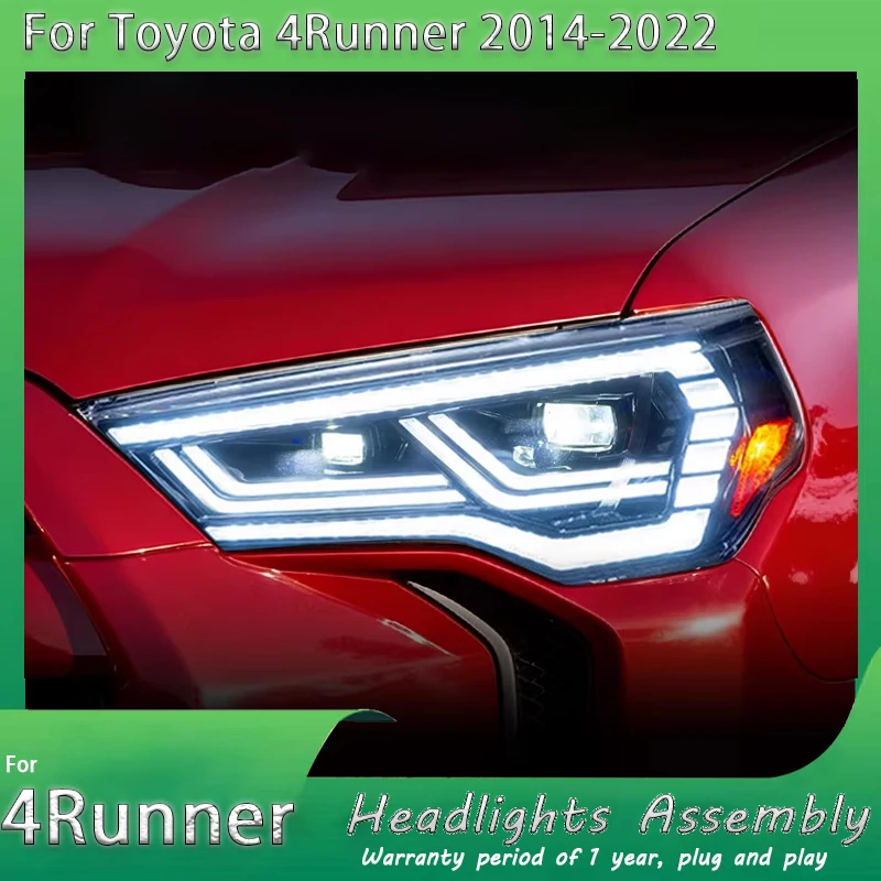 

For Toyota 4Runner 2014-2022 Car Headlight Assembly Upgrade New LED Projector Dual Lens Brand Auto Accessories