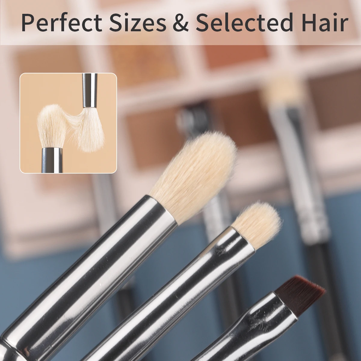 Makeup Brush Set 6 Pcs Bethy Beauty Eye Shadow Brow Goat Hair Synthetic Highlight Blush Makeup Tools Brochas Maquillaje