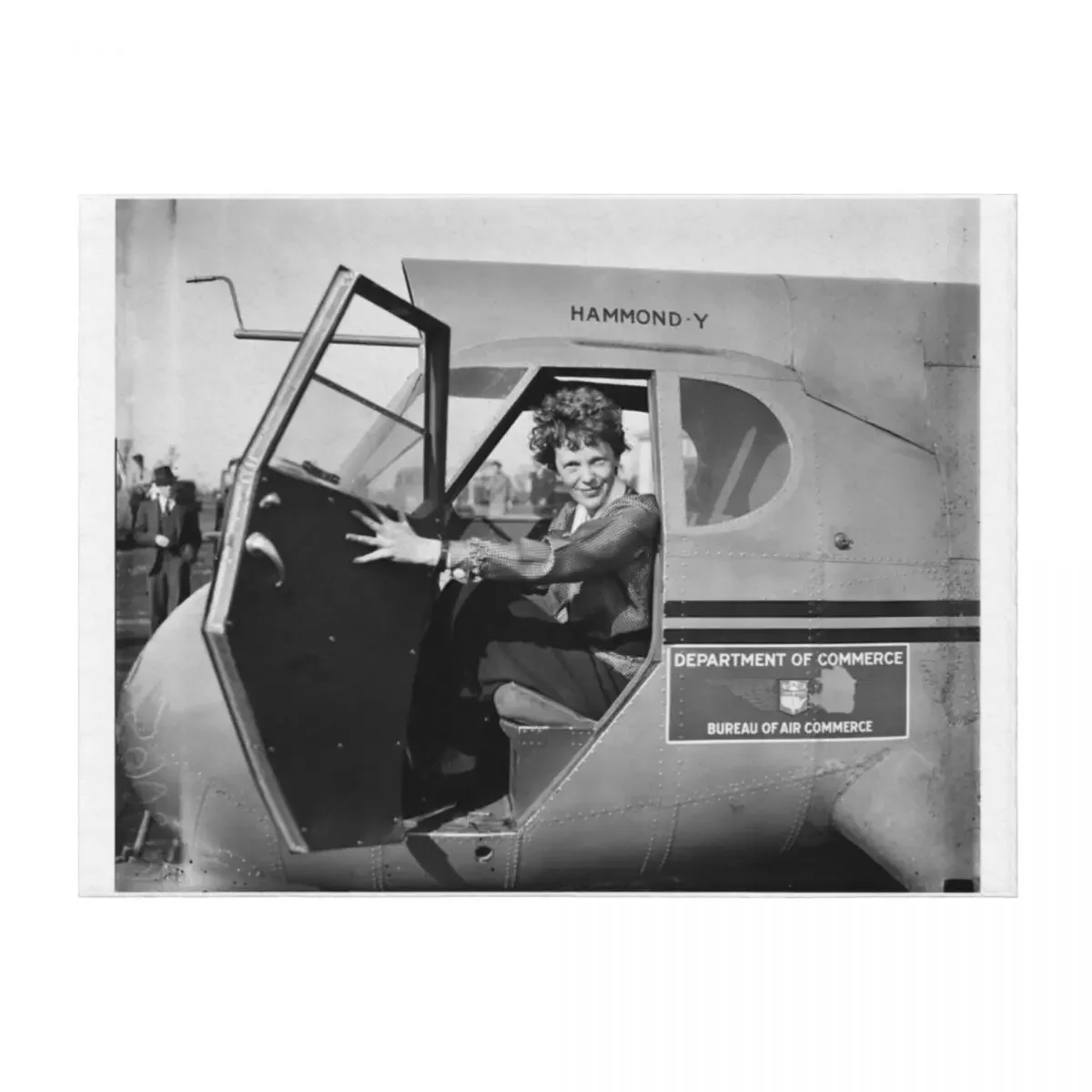 

Amelia Earhart Throw Blanket Decorative Beds Stuffeds Furrys blankets and throws Blankets