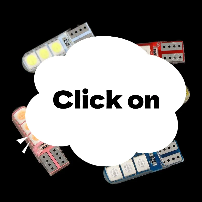 

Высокотемпературная силиконовая автомобильная светодиодная лампа для ширины освещения багажника, освещения номерного знака, W5W T10, 5050, 6SMD