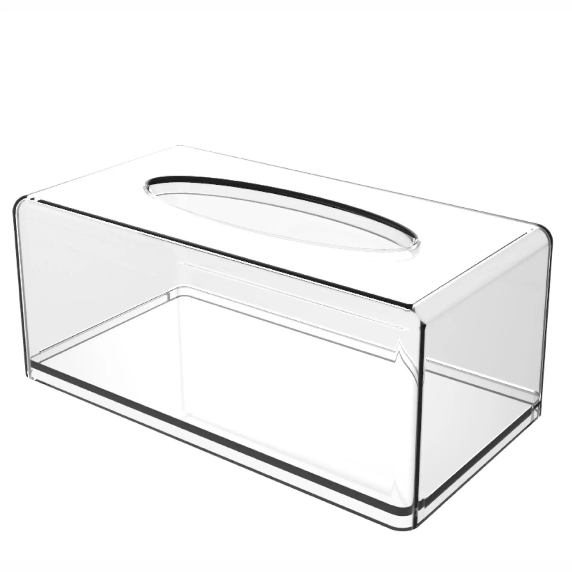 1PCS clear Tissue Dispenser Box,Acrylic transparent Restaurant hotel tissue storage box,Paper rack,size 22x12x9cm