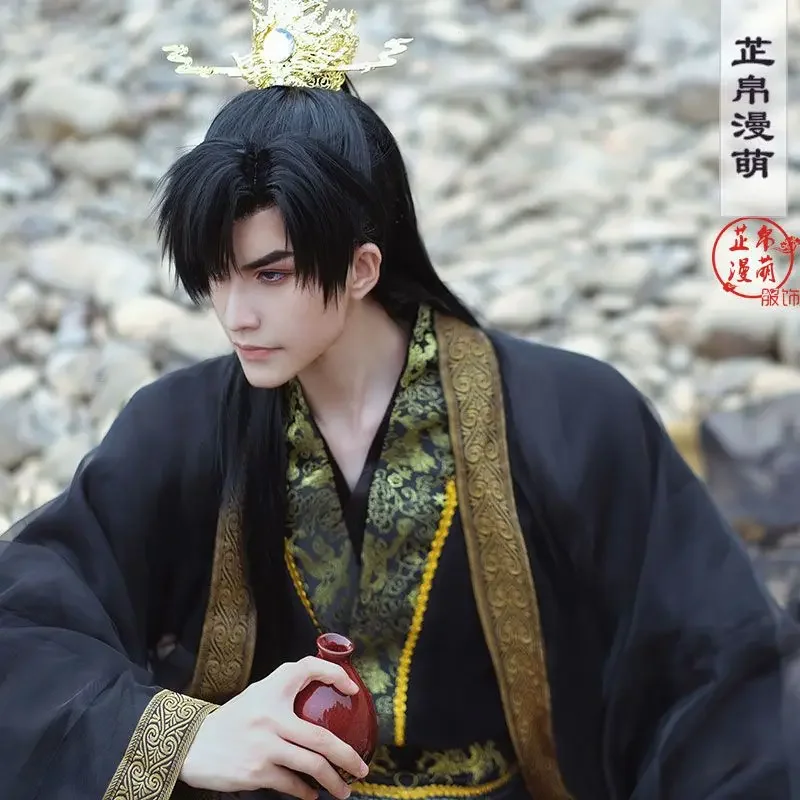 أزياء مو ران التأثيرية إريها وقطته البيضاء ماستر التأثيرية أزياء موران العصور القديمة للهالوين التأثيرية شعر مستعار حذاء تيان غوان Ci Fu #3