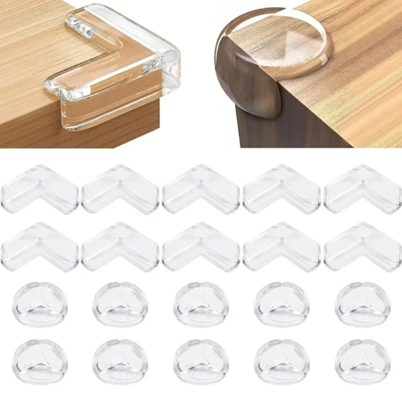 

10pcs/20pcs Baby Safety Silicone Protector Table Corner Edge Protection Cover Electric Socket Children Anticollision Guards