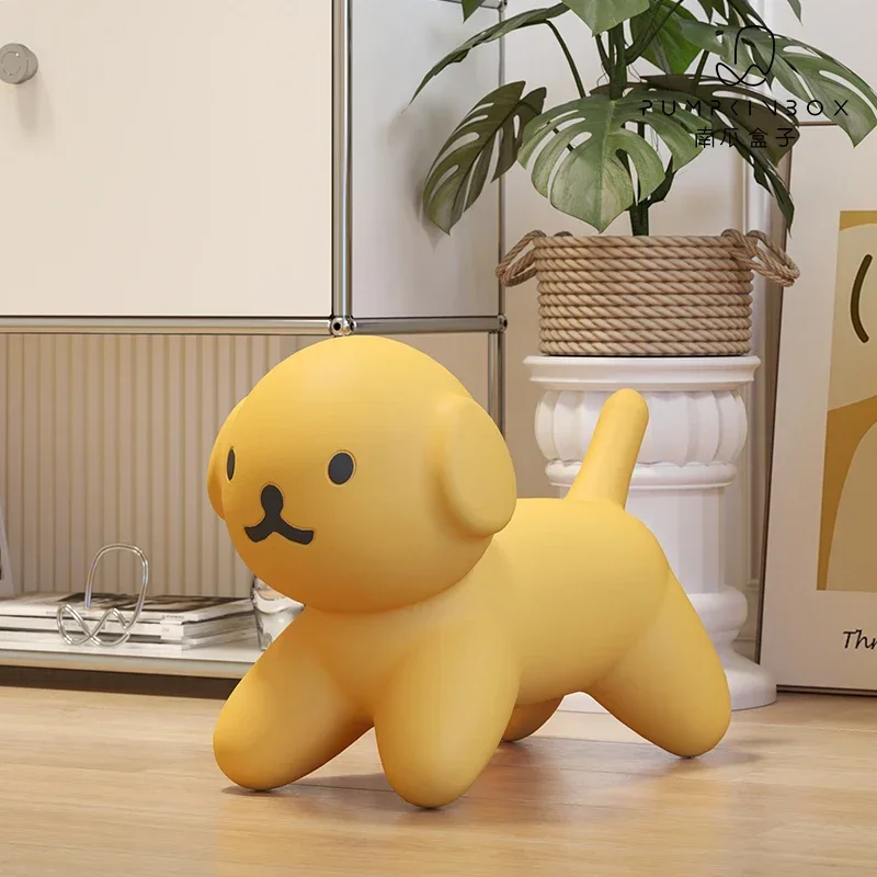 

Nordic Animal Seat Children's Cartoon Cute Puppy Shape Stool Shoe Changing Bench Dog Toy Wonderful Muebles Multifuncionales