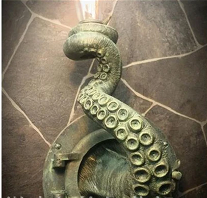 Retro Octopus Electric Light Creative Tentacle Wall Sconces Fashion Peculiar Lamp for Home Decor New Vintage Lamps 2024