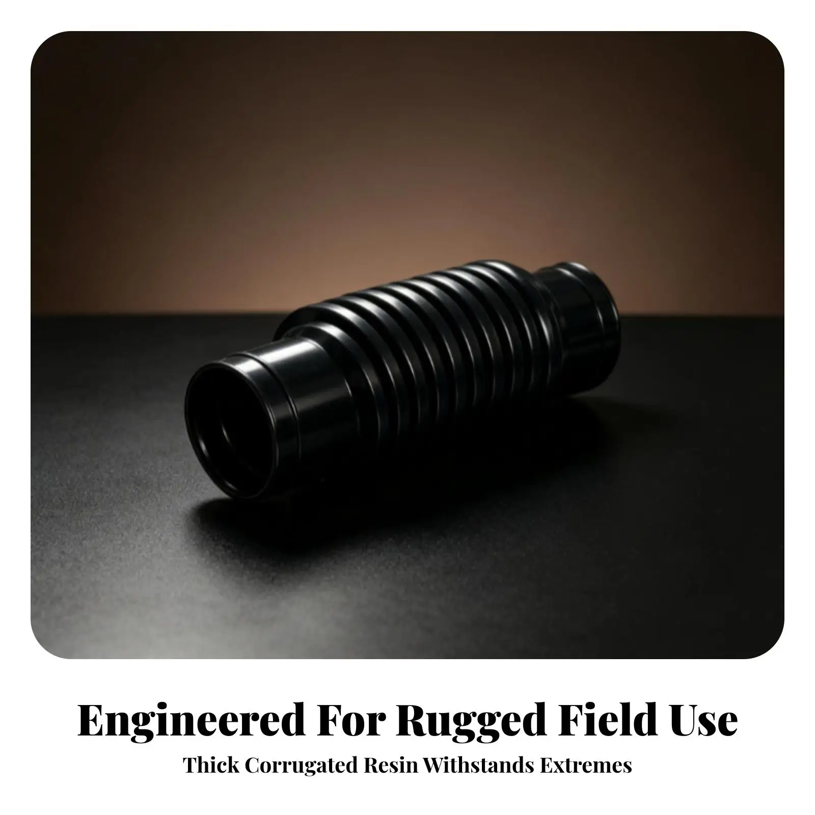 Corrugated Hose Lightweight Flex Tube Black for Outdoor Power Equipment
