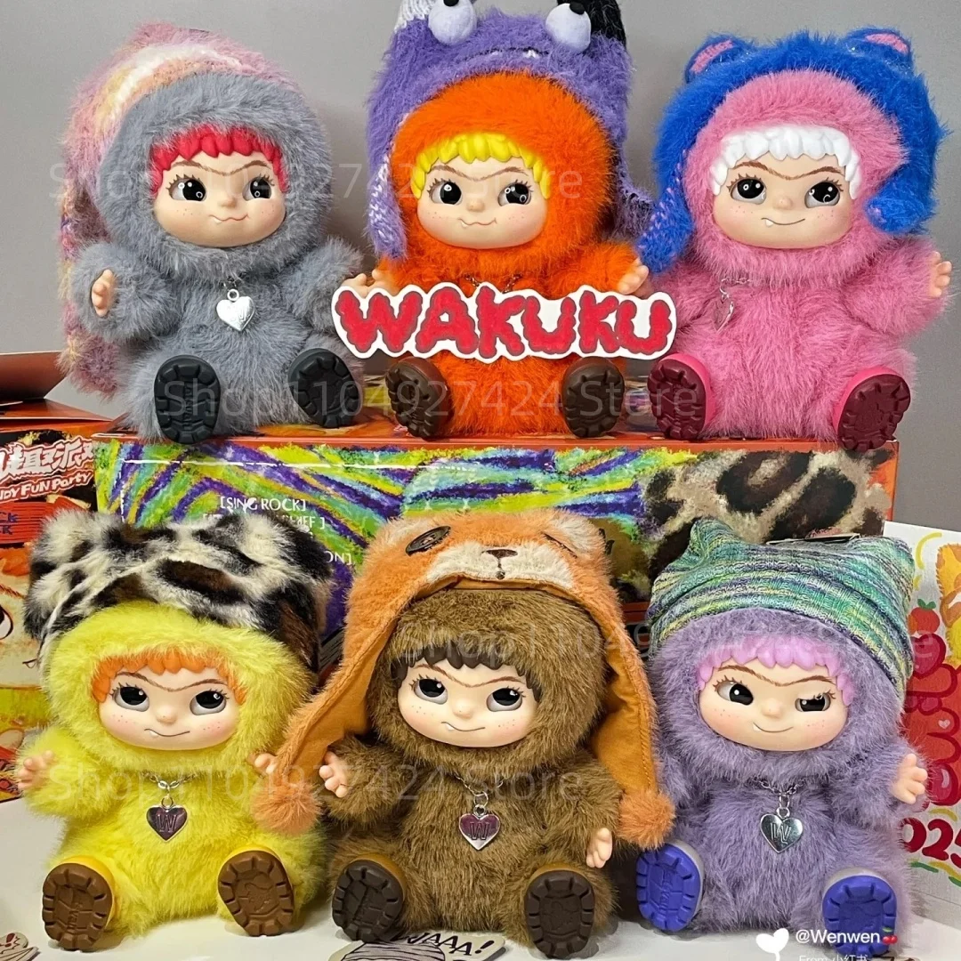 

Spot Wakuku слепая коробка для хранения, витрина LABUBU, настольный пылезащитный прозрачный контейнер ручной работы, витрина, вентиляторы