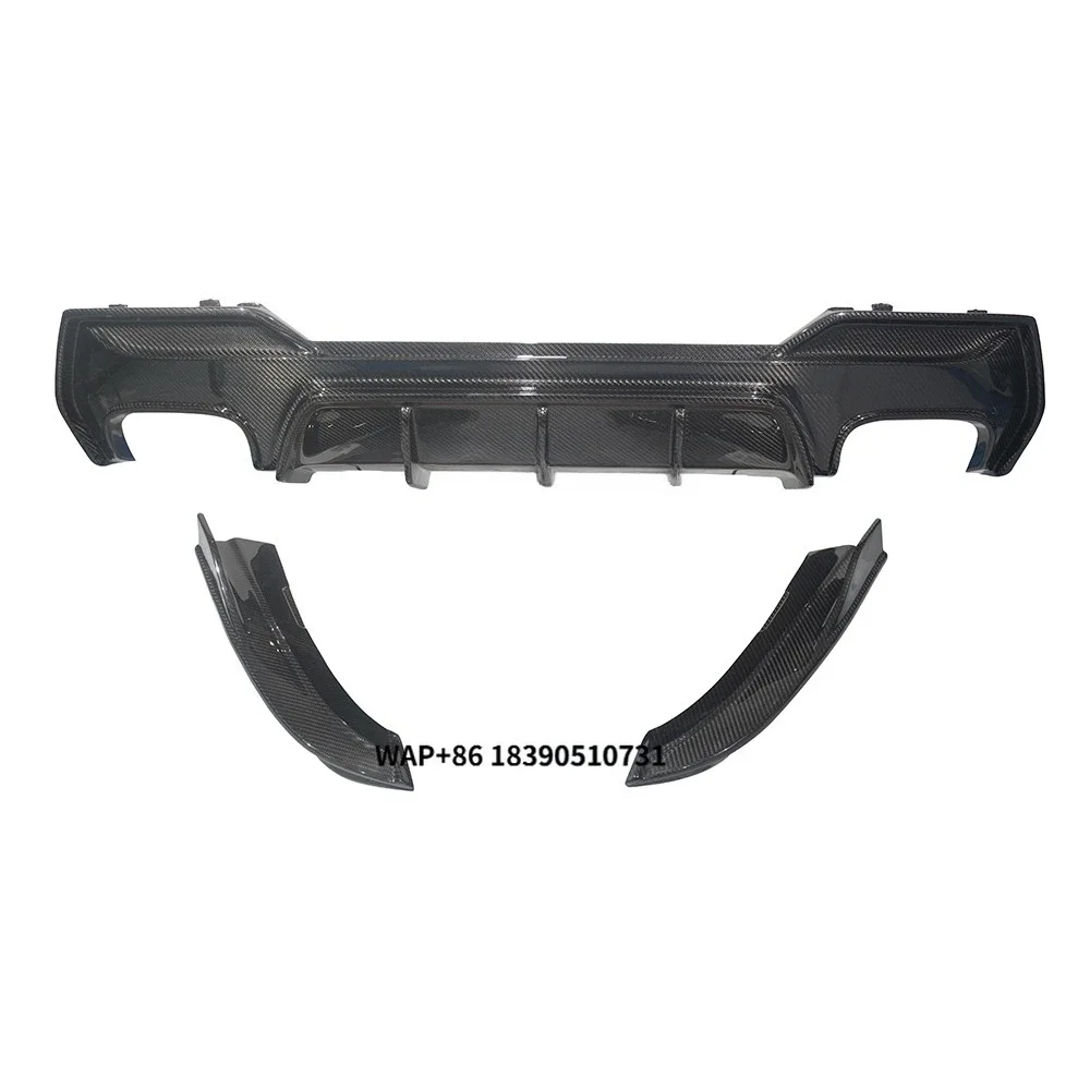 

Dry Carbon Fiber Rear Bumper Lip Diffuser Winglets Fits for 4 Series G22 G23 430 2 Door Coupe 2021-2023