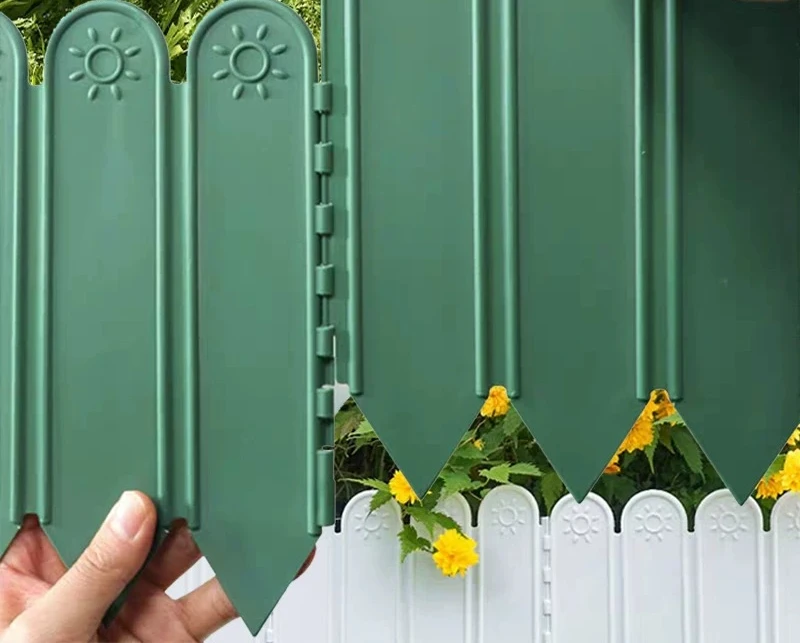 Garden Fence Plastic Plug-in Grass Stone Partition Board Vegetable Garden Edge Fence Outdoor Fence