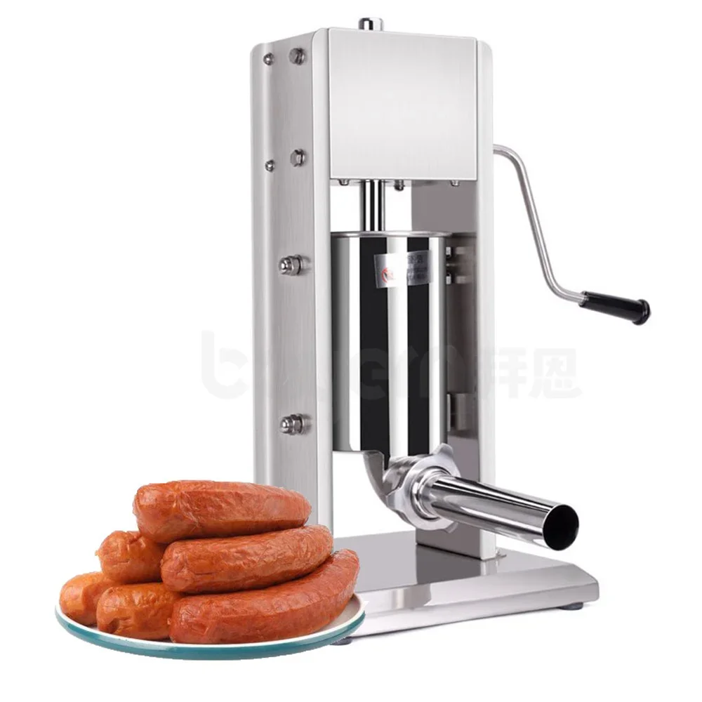 

Homemade Commercial Sausage Stuffer Filling Equipment Stainless Steel Manual Sausage Filler Maker Making Machine Price